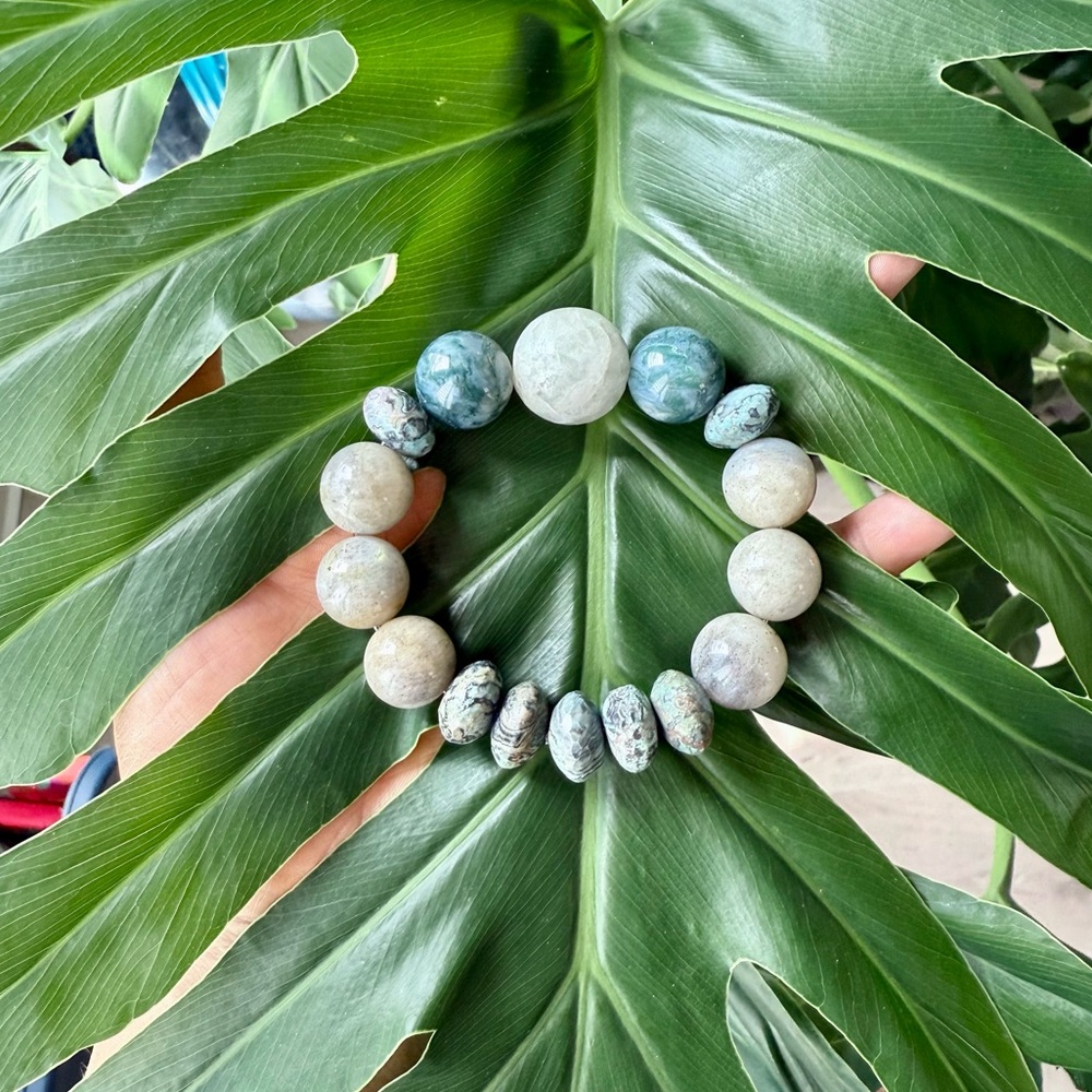 Clarity & Grounding Bracelet | Fluorite, Jasper, Agate, Labradorite